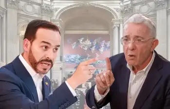 Los dos políticos de derecha han tenido varias discusiones públicas y disputas por diferentes ramas del poder. FOTO: COLPRENSA Y EL COLOMBIANO.