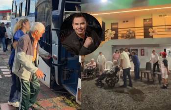 Jhonny Rivera abrió las puertas de una de sus propiedades en Risaralda para recibir a adultos mayores afectados por el terremoto del 10 de agosto. FOTO: Jhonny Rivera vía Instagram. 