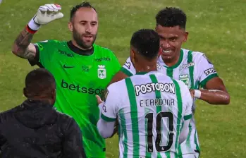 David Ospina, Edwin Cardona y William Tesillo hacen parte de la nómina que viajó a Manizales para el duelo ante Once Caldas. FOTO MANUEL SALDARRIAGA 