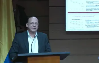 El ministro de Hacienda, Germán Ávila, detalló los principales indicadores del Marco Fiscal de Mediano Plazo. FOTO Tomada de YouTube