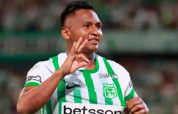 Alfredo Morelos delantero de Atlético Nacional y uno de los jugadores de mayor rendimiento en el equipo que dirige Diego Arias. FOTO MANUEL SALDARRIAGA 