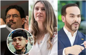 Ante la ausencia de debates tradicionales entre los tres candidatos que encabezan las encuestas, la plataforma Kick se perfila como el escenario definitivo para el contraste de ideas. FOTO: Camilo Suárez, Manuel Saldarriaga, Getty y redes sociales @westcol