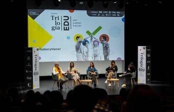 En el foro Trilogía EDU: ser, saber y hacer, organizado por esta casa periodística, se habló principalmente sobre el futuro de la educación en el país. FOTO: EL COLOMBIANO