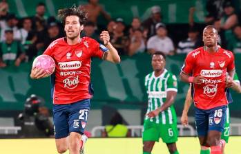 El futbolista argentino Agustín Martegani, de 26 años, ha sido la gran figura del Medellín en el segundo semestre del 2026. Foto: Manuel Saldarriaga