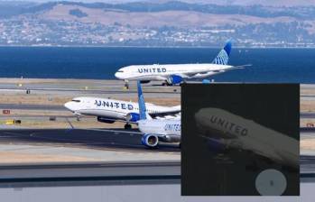 El avión de United que sufrió la emergencia despegó del aeropuerto de San Francisco. FOTO: Tomada de Instagram @united - captura de video