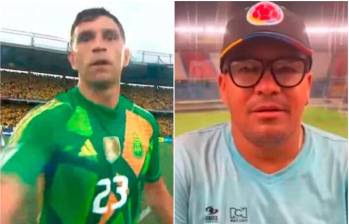 Después de terminar el partido por Eliminatorias, el arquero de la Selección Argentina golpeo una cámara, fue sancionado y ahora volvió a reavivar la polémica sobre el tema. FOTO: CAPTURA DE VIDEOS EN REDES SOCIALES 