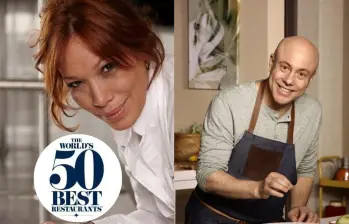 Leonor Espinosa y Jorge Rausch protagonizaron un fuerte intercambio público a raíz del debate sobre los rankings gastronómicos y el 50 Best. FOTO: Colprensa, 50 Best vía Instagram. 