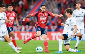 DIM busca avanzar a la siguiente ronda de la Libertadores en el Atanasio frente al Liverpool uruguayo. FOTO MANUEL SALDARRIAGA