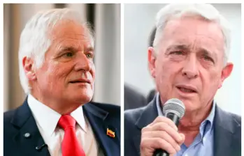 Álvaro Uribe calificó como un asunto “de responsabilidad” la salida de Miguel Uribe Londoño del Centro Democrático, evitando dar más detalles pero respaldando la decisión del partido. FOTO: COLPRENSA