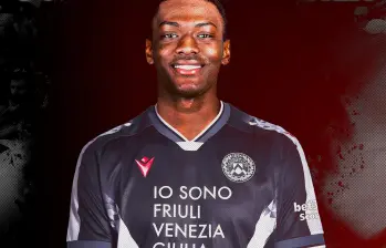 El extremo colombiano Juan David Arizala debutó con el Medellín en 2023. Firmó contrato con Udinese de Italia hasta junio del 2030. Foto: tomada del x de @Udinese_1896