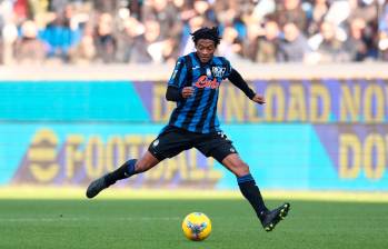 Juan Guillermo Cuadrado llegó al Atalanta en agosto de 2024 y ya acumula 241 minutos en la presente temporada de la Champions League. FOTO: GETTY