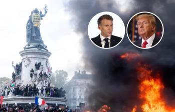 Trump aprovechó los problemas que está enfrentando Francia para decir que lo mismo puede ocurrir en Estados Unidos si el Partido Demócrata recupera el control del Congreso el próximo 3 de noviembre. Foto: AFP.