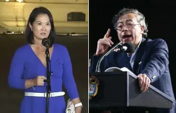 Keiko Fujimori habló sobre el presidente colombiano Gustavo Petro en medio de la segunda vuelta presidencial en Perú. FOTOS: Colprensa - captura de video