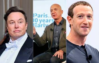 Elon Musk encabeza la lista con una fortuna de USD 421,6 mil millones. En el segundo puesto está Jeff Bezos con USD 250,1 mil millones y Mark Zuckerberg con una de USD 237,9 mil millones. FOTOS: AFP y Getty