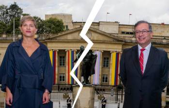 Verónica Alcocer y Gustavo Petro estarían separados. Foto: Presidencia. 