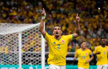 El lateral derecha antioqueño, Daniel Muñoz, es el goleador de Colombia en el Mundial de Norteamérica. Foto: Juan Antonio Sánchez