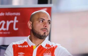 Ómar Sebastián Pérez, exjugador de Santa Fe se recuperó del infarto que sufrió y regresó a su casa para seguir con su recuperación. FOTO COLPRENSA