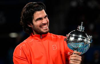 Carlos Alcaraz, vencedor en Tokio, es actualmente el número tres del tenis mundial. FOTO AFP