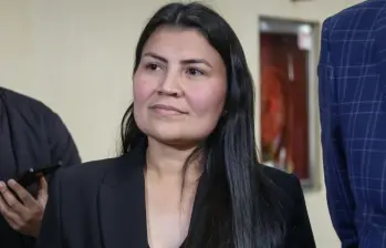 Karen Manrique, representante por las curules de paz, cuando compareció ante la Corte Suprema en 2024. Foto: Colprensa.