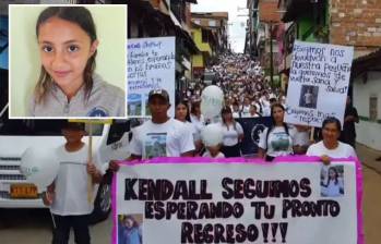 una de las manifestaciones hechas por la comunidad de San Rafael para exigir el retorno de la menor de edad. FOTO: imágenes tomadas de redes.