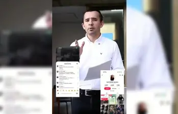 El sectetario de Seguridad de Itagüí, Rafael Otálvaro. Foto: captura de video Alcaldía