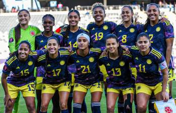 La foto oficial de la Selección Colombia Femenina de mayores en el partido que ganaron 2-0 contra Costa Rica. FOTO: TWITTER @FCFSeleccionCol