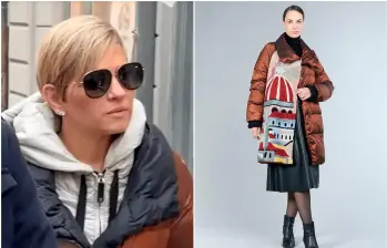 Verónica Alcocer usaba una costosa chaqueta cuando un periodista sueco intentó entrevistarla. FOTO: Cortesía Expressen y tomada de la página web de Romagna Furs