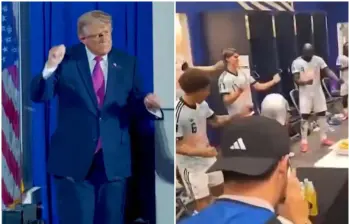 Tras golear 4-1 a Estados Unidos, la selección de Bélgica celebró su pase a cuartos recreando el icónico baile de Donald Trump, desatando una tormenta viral. FOTO: Captura de video de redes sociales 