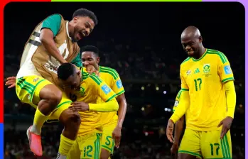 El seleccionado de Sudáfrica venció a Corea del Sur en el estadio de Monterrey, México. Foto: toma del x de @FifaWorldCup