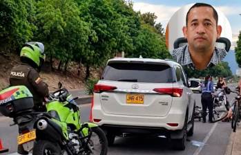 Usuarios de redes sociales compartieron imágenes de la escena de los hechos. El Alcalde de Cúcuta aceptó la renuncia del funcionario involucrado en el accidente. Foto: Redes sociales