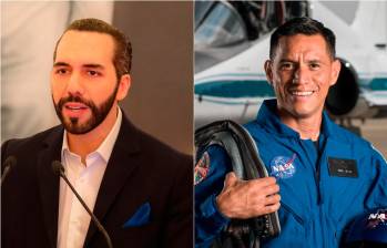 Bukele le expresó su orgullo a Rubio, quien es el primer astronauta de origen salvadoreño en llegar al espacio. FOTOS: GETTY Y NASA