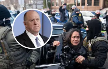 Bajo la presión de una reforma migratoria exigida por demócratas y un presupuesto al límite, la administración Trump ordena el retiro de agentes en el norte. FOTO: AFP y redes sociales @RealTomHoman