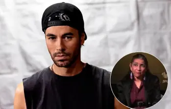 Guadalupe Cepeda asegura que durante dos años fue pareja de Enrique Iglesias. FOTO: Colprensa y sacada de YouTube