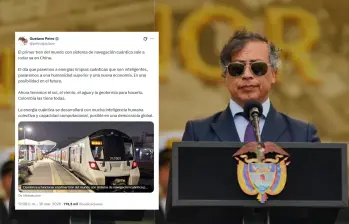 Fact check: Petro y el “tren cuántico en China” que provocó burlas en redes. Foto: Presidencia / captura de pantalla X