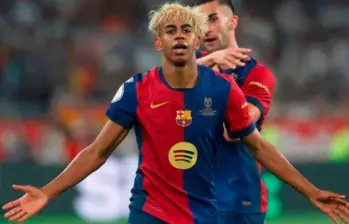 El futbolista Lamine Yamal juega para el Barcelona y la Selección de España. El 13 de julio cumplirá 18 años. FOTO: AFP