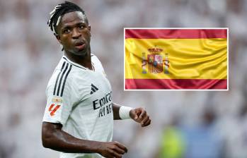 El extremo de 24 años, Vinícius Júnior, en medio de un partido con Real Madrid en esta nueva temporada. FOTO: GETTY Y FREEPIK