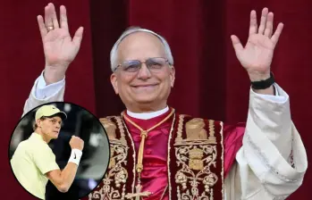 El papa León XIV ha mostrado su afición al tenis, sin embargo, para un partido benéfico no le gustaría enfrentar al italiano Sinner, actual número 1 del mundo. Fotos: Xinhua y Getty Images