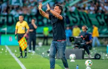 Lucas González, director técnico de Atlético Nacional. FOTO: Juan Antonio Sánchez