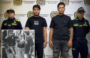 Los hombres de 18 y 23 años están vinculados a por lo menos cinco atracos. FOTO: imagen tomada de redes