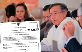 En el decreto se argumenta que la reforma laboral aprobada cuenta con “disposiciones que recogen ampliamente el contenido material de las preguntas que serían sometidas al criterio del pueblo”. FOTO: PRESIDENCIA