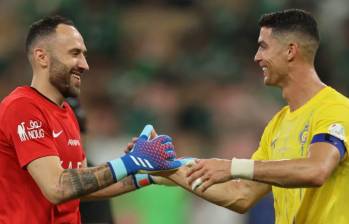 En esta temporada, Ospina y Ronaldo han jugado 775 minutos juntos en 10 partidos, donde ambos han sido piezas importantes en el esquema del conjunto árabe, Al-Nassr. FOTO: AFP