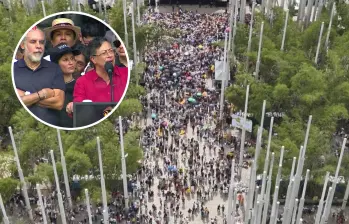 Marchas por el Día del Trabajo en Medellín. Foto: Sandra Segovia- EL COLOMBIANO