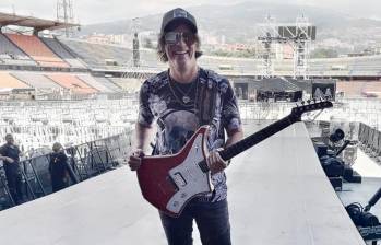 Charly Rey es el guitarrista oficial de la banda RBD que estuvo de gira en Medellín. FOTO Cortesía 