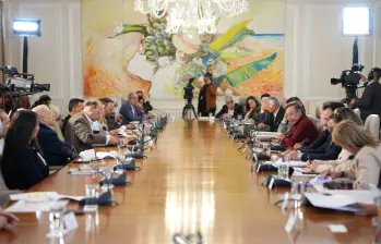 El presidente mostró inconformidad por las cifras de ejecución, las cuales fueron compartidas por Planeación Nacional. Foto: Presidencia
