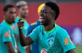 Vinícius, entre las figuras de Brasil en Norteamérica-2026. FOTO AFP