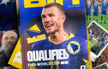 El delantero bosnio Edin Dzeko será el capitán de su equipo en el torneo. FOTO: Tomada de X @FifaWorldcup