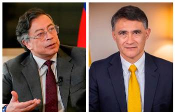 Cortés (derecha) confirmó que solo hay evidencia de 14 muertos en un incendio en un laboratorio de droga en Nariño, ocurrido meses atrás. FOTO: PRESIDENCIA-MEDICINA LEGAL