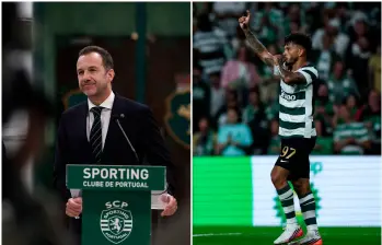 Frederico Varandas fue el presidente que llevó a Luis Javier Suárez al Sporting de Lisboa. FOTO: X SportingCP
