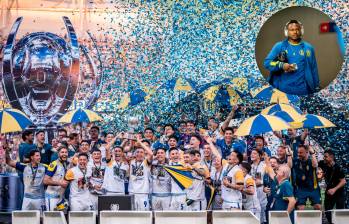 Jaminton Campaz no estuvo con Central pero si sumó un nuevo título a su palmarés. FOTOS: X RosarioCentral