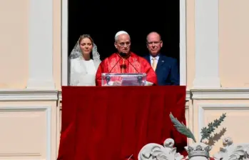 El papa habló desde el balcón del Palacio Principesco a miles de católicos que viven en Mónaco, el lujoso microestado frente al Mediterráneo. FOTO: Cortesía Vatican News